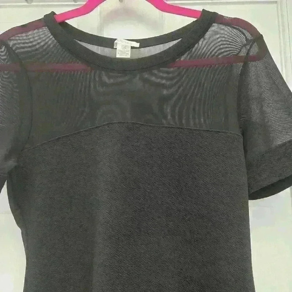 Bozzolo Women's Black Chest See Through Dress,Large - Picture 4 of 5